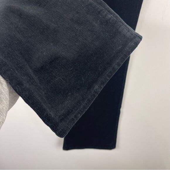 Kut from the Kloth Farrah Baby Bootcut Corduroy Jeans Black Women's Size 6 - Picture 9 of 11